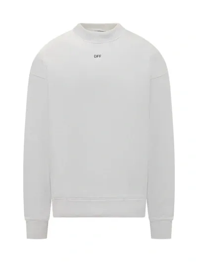 Off-white Sweatshirt With Logo In White Black