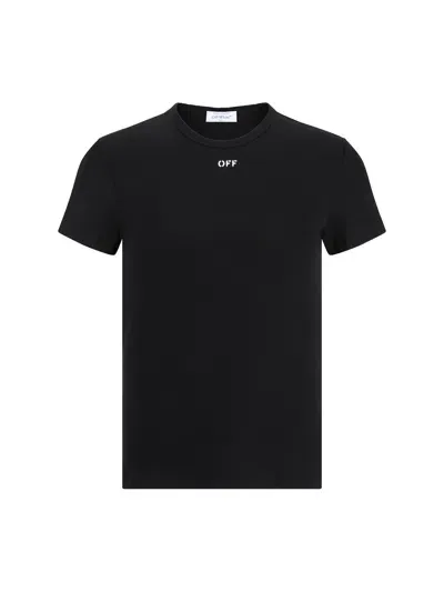 Off-white T-shirt In Black White