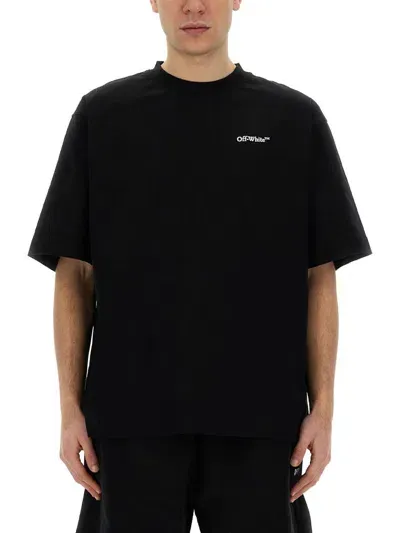 Off-white T-shirt With Logo In Black