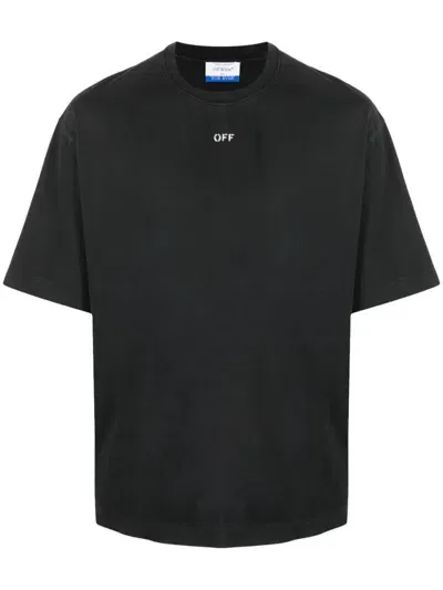 Off-white Off White T Shirt With Pattern In Black