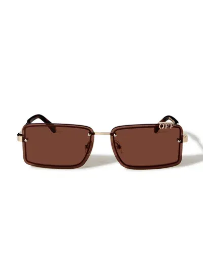 Off-white Tampa Sunglasses In Gold