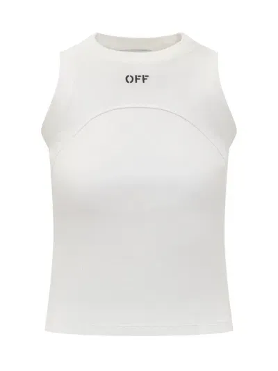 Off-white Off Logo Top. In Bianco