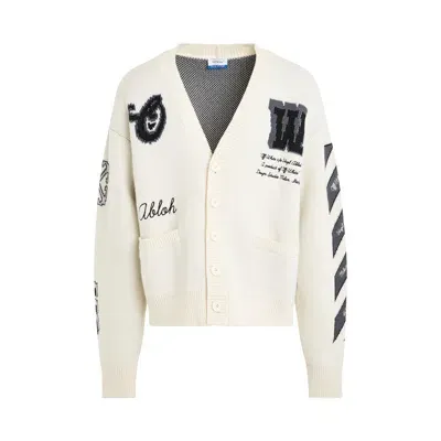 Off-white Varsity Knit Cardigan