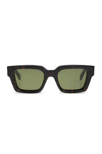 Off-white Virgil Square Frame Sunglasses In Brown