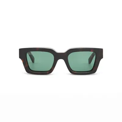 Off-white Virgil Sunglasses In Colour Havana/green