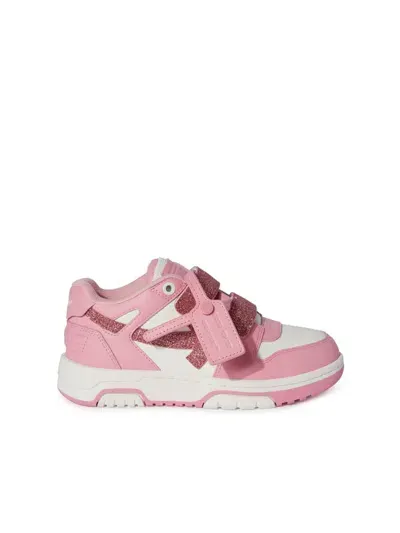 Off-white Kids' Pink Sneakers For Girl With Arrow