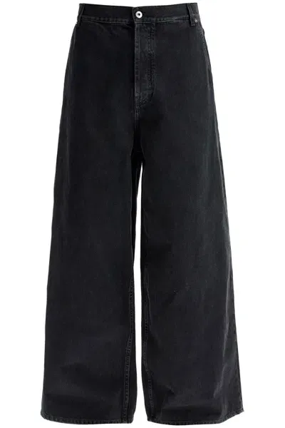 Off-white Wide Five-pocket Jeans With Spacious In Black