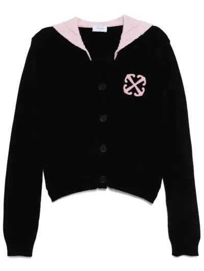 Off-white Wo Ws Sailor Cardigan In Black