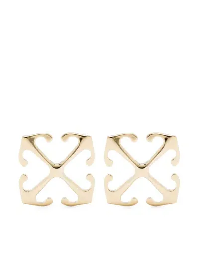 Off-white Arrow Earrings Accessories In Gold