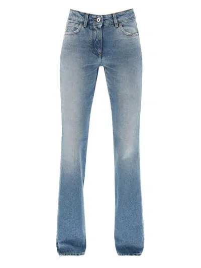 Off-white Women's Bootcut Jeans In Blue