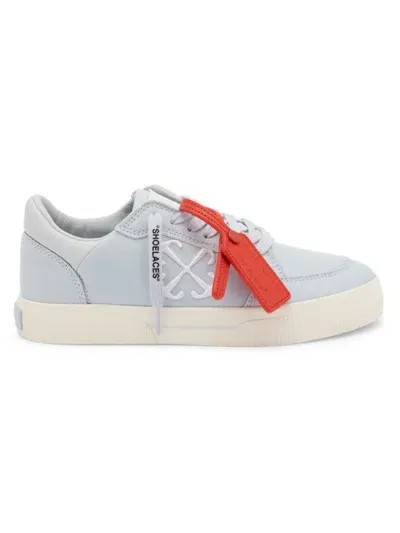 Off-white New Low Vulcanized Canvas Sneakers In Light Blue