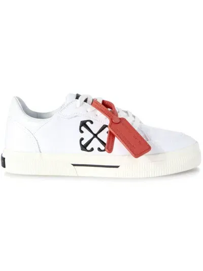 Off-white Low Vulcanized Canvas Sneakers In White