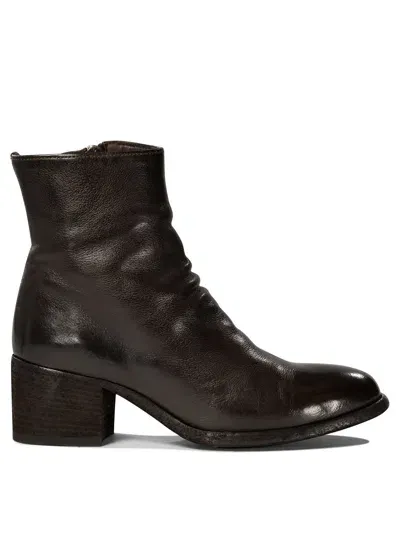 Officine Creative "denner" Ankle Boots In Brown