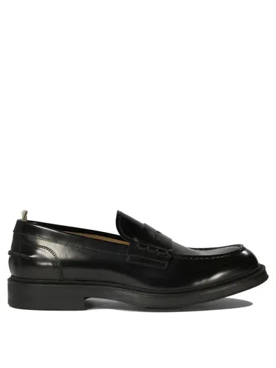 Officine Creative Balance 001 Leather Loafers In Black