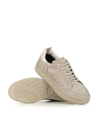 Officine Creative The Answer 107 Leather Sneakers In Neutrals