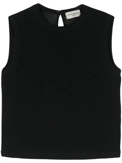 Officine Generale Officine Générale Grace Top Viscose Cracks In Black