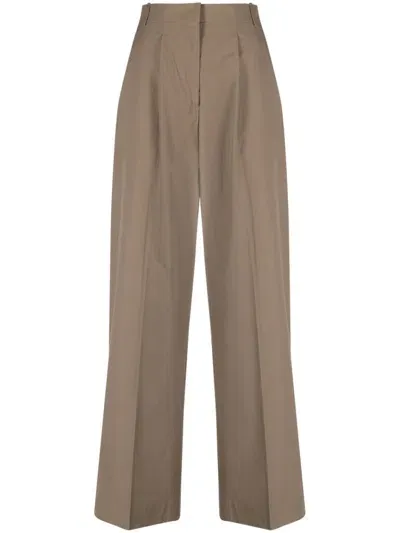 Officine Generale New Sophie Wide-leg Trousers In 中性色