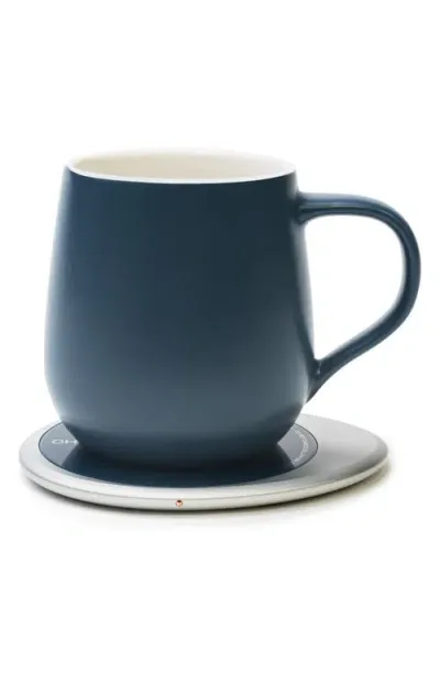 Ohom Ui 3 Mug & Warmer Set In Blue