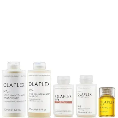 Olaplex No 3, 4, 5, 6 And 7 Bundle In White