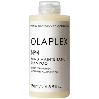 Olaplex No. 4 Bond Maintenance Strengthening And Reparative Hair Shampoo 250ml In White