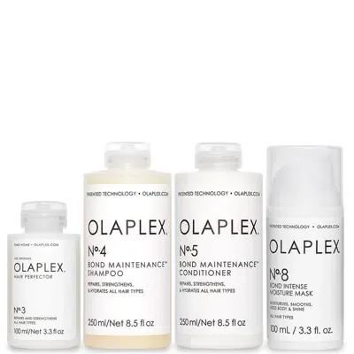 Olaplex No.3, No.4, No.5 And No.8 Bundle In White