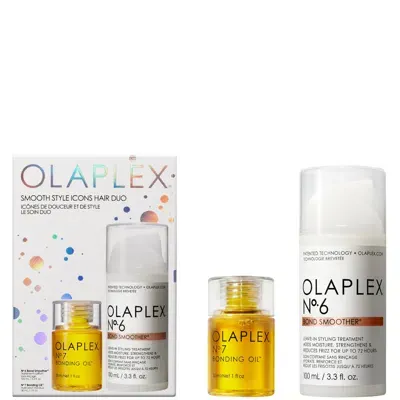 Olaplex Smooth Style Icons Hair Duo In White