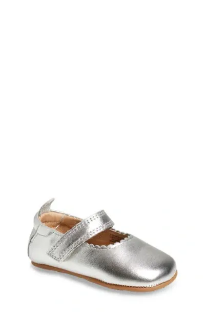 Old Soles Glam Gab Mary Jane Flat In Silver