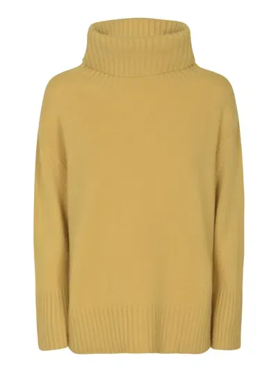 Oliver Lattughi Roll Neck Plain Ribbed Pullover In Chrome