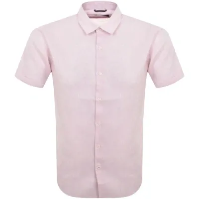 Oliver Sweeney Eakring Short Sleeve Shirt Pink