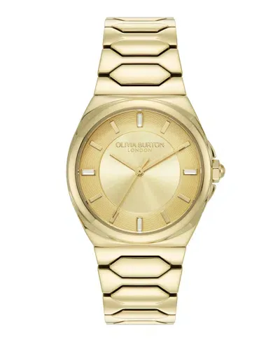 Olivia Burton Women's Lustre Gold-tone Stainless Steel Bracelet Watch 34mm