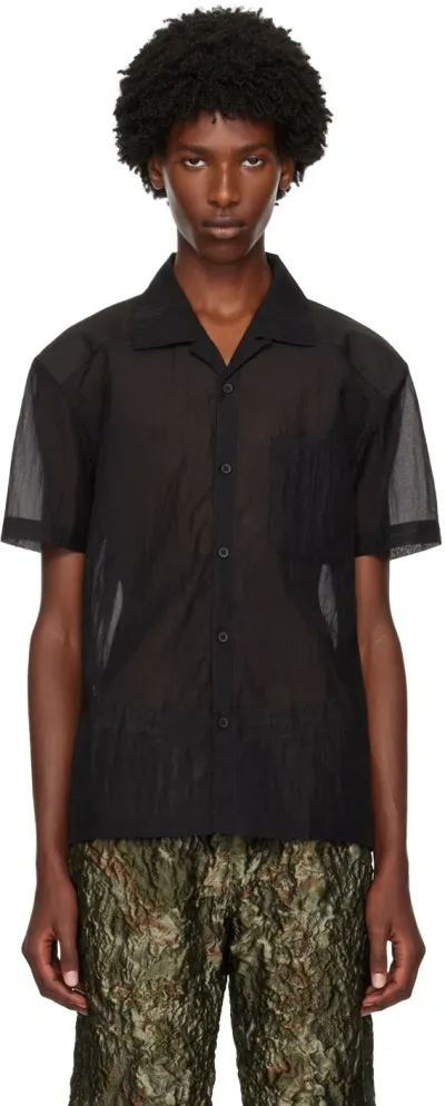 Olly Shinder Black Sheer Shirt