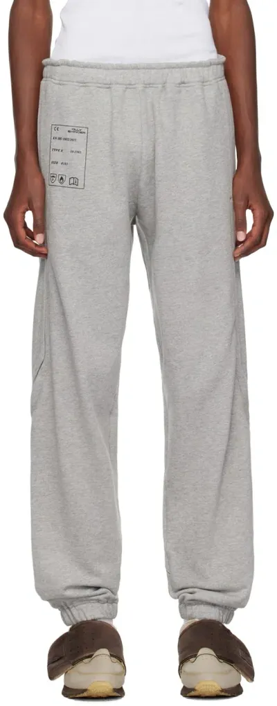 Olly Shinder Gray Split Sweatpants In Grey