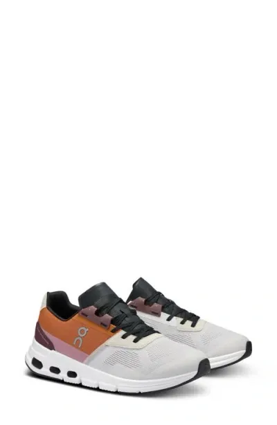 On Cloudrift Sneaker In White & Copper