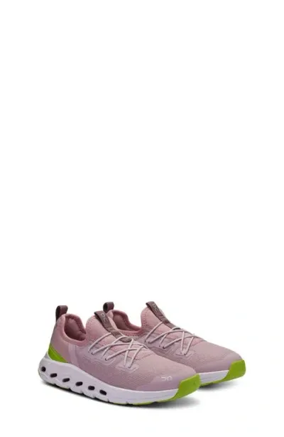 On Kids' Cloudleap Sneaker In Mauve/kiwi