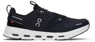 On Kids Navy & Black Cloud Sky Big Kids Sneakers In Midnight | Black