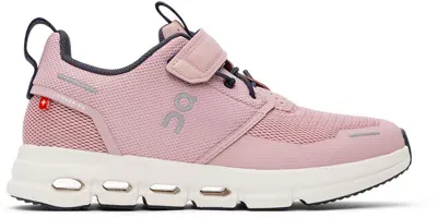 On Little Kids Pink Cloud Play Sneakers In Zephyr | White