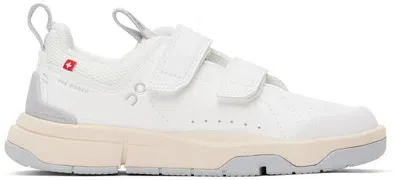 On Little Kids White 'the Roger' Sneakers In White | Glacier