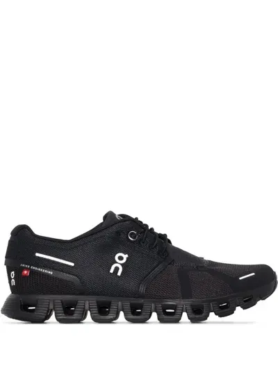 On Running Cloud 5 Running Sneakers In All Black