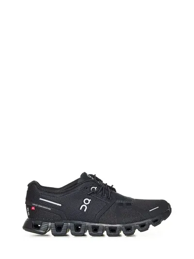 On Running Cloud 5 Sneakers In Black Leather