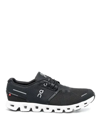 On Running Black Cloud 5 Low Top Sneakers In Negro