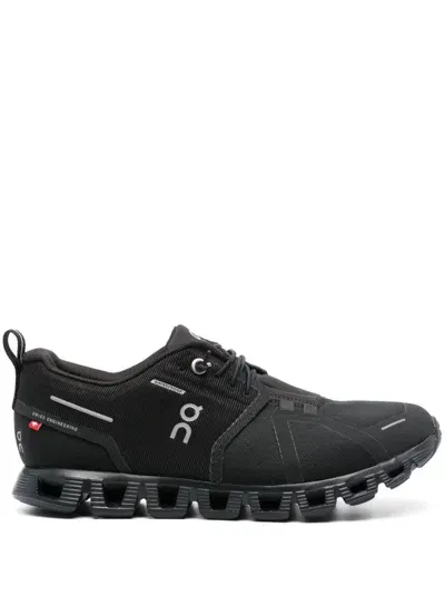 On Running Cloud 5 Waterproof Sneakers In Black Fabric