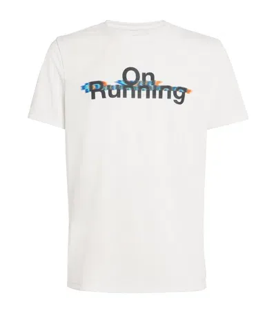 On Running Graphic Logo T-shirt In White