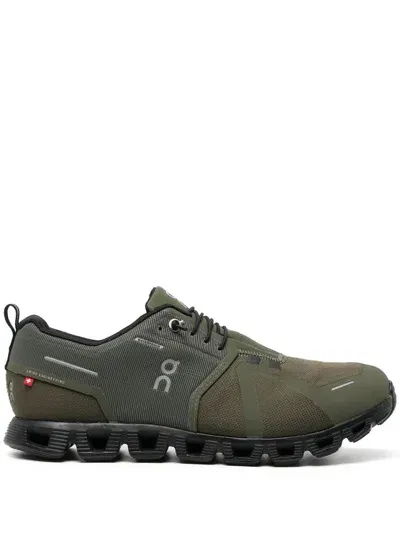 On Running Green Cloud 5 Sneakers In Olive/black