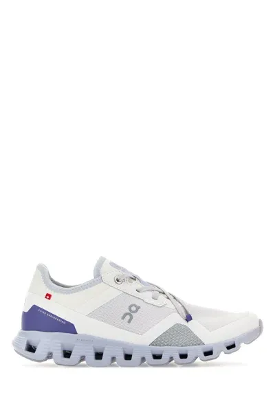 On Running White Cloud X 3 Ad Low Top Sneakers In Purple Fabric