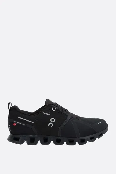 On Running Cloud 5 Waterproof Sneakers In All Black