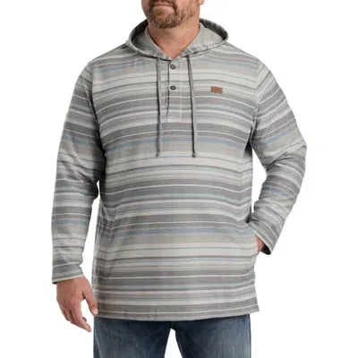 O'neill Bavaro Striped Pullover Hoodie In Light Grey