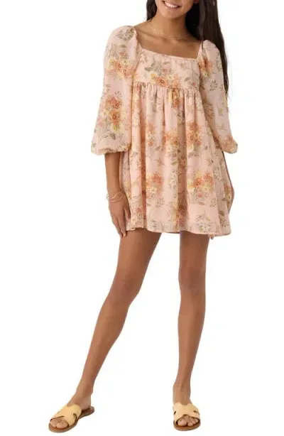 O'neill Kids' Dayna Floral Dress In Rose Dust