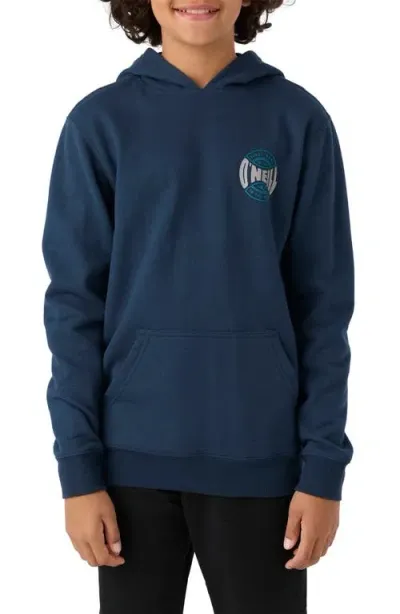 O'neill Kids' Fifty Two Graphic Hoodie In Midnight Navy