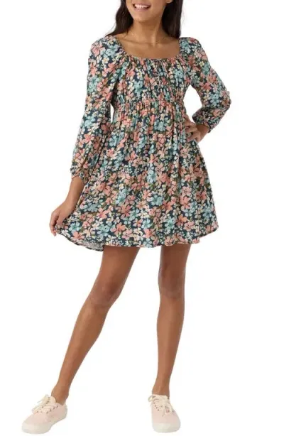 O'neill Kids' Jeanie Floral Dress In Slate