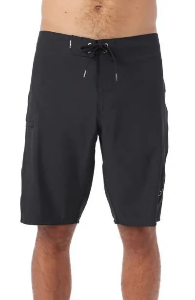 O'neill Superfreak Solid 21 Water Resistant Swim Trunks In Black